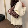 2025 autumn and winter new retro fashion leopard print versatile tote bag women's casual large-capacity shoulder bag
