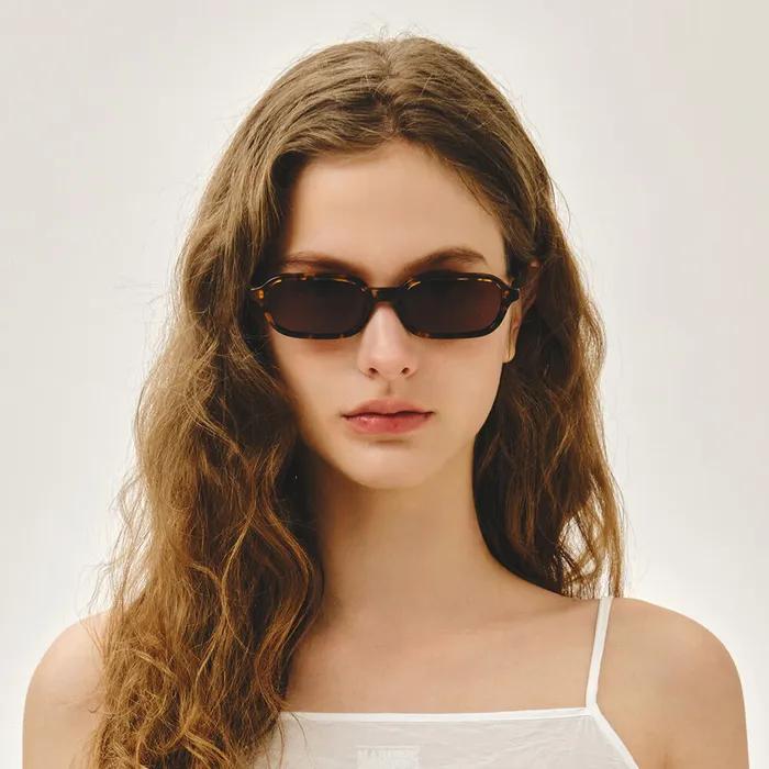 SQUARE SUNGLASSES brown