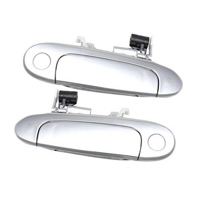 1 Pair Front Left Right Exterior Door Handle Silver Fit for Toyota Echo 2000 2001 2002 2003 2004 2005