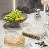 Fruit Plate Living Room Household High-Value Coffee Table Fruit Plate Light Luxury High-End Drain Fruit Basin Dried Fruit Plate