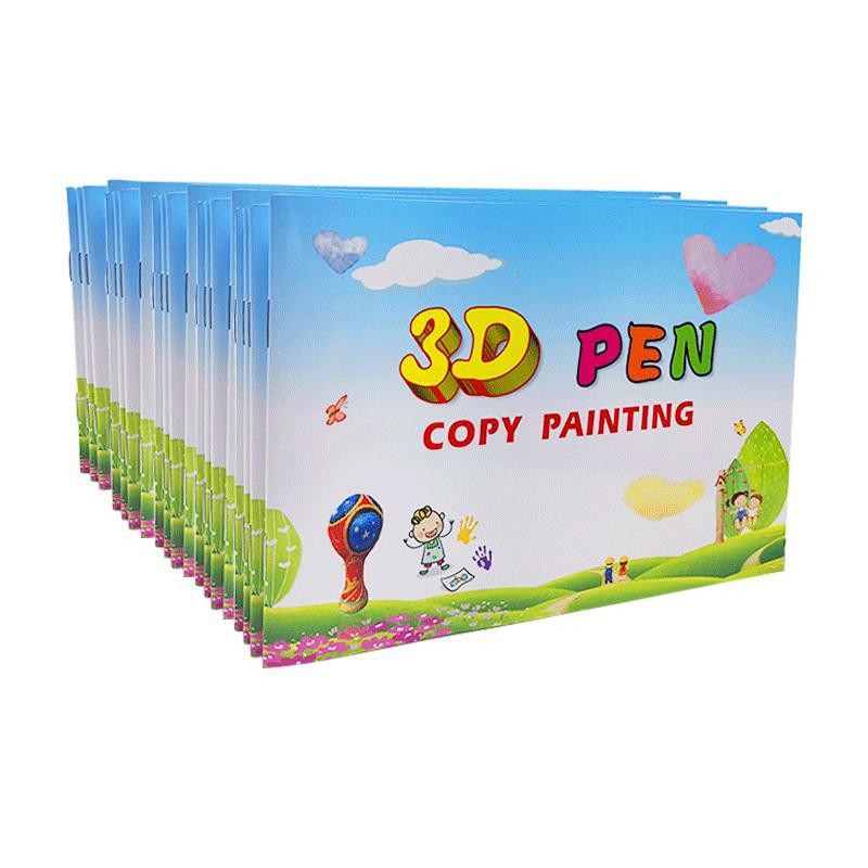 3D-Druckstift Starter-Set: Fotoalbum, dreidimensionales Papier, Graffiti-Stift und Kinderkopierpapier.