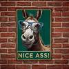 Vintage Metal Sign Oslik Donkey Wall Art for Kitchen Bar Country Home Decor