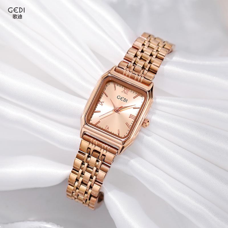Simple Stainless Steel Student Watch Niche Premium Waterproof Watch Women'S Quartz Watch