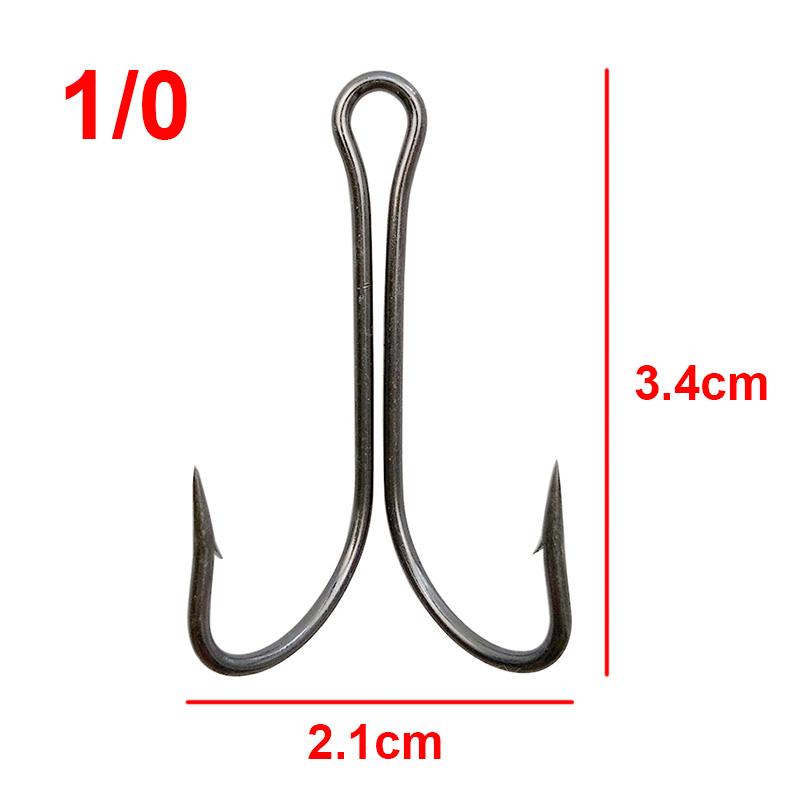 100pcs 9908 High Carbon Steel Double Fishing Hooks Small Fly Tying Double Fishing Hook For Jig Size 1 2 4 6 8 1/0 2/0 3/0 4/0