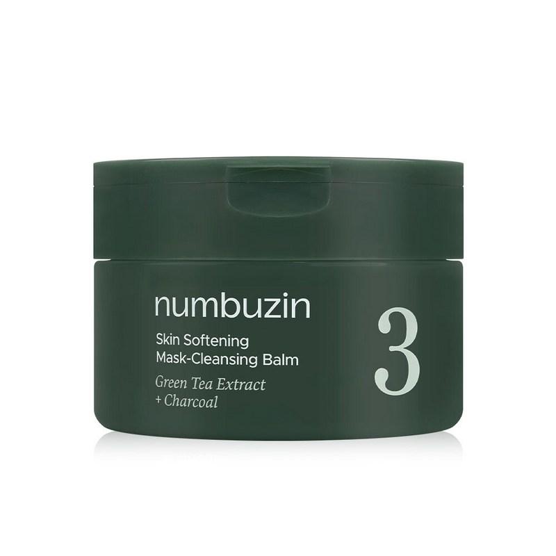 Numbersin No. 3 Green Tea Charcoal Pore-Cleansing Cleansing Pack Balm, 85g, 1 pcs