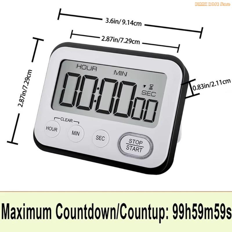 K1AE Count Up/Down Timer for Teacher Classroom Kid Home Table Timer Stopwatch Cooking Timer Kitchen Digital Timer