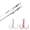 5/10pcs 15/20/25cm Anti-bite Steel Wire Leader Leashes For Fishing 50LB With Swivel Fishing Lure Accessories Pike Bass