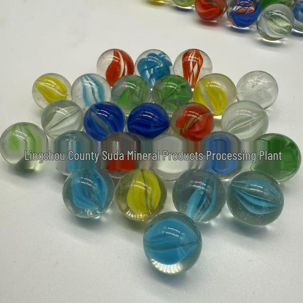 High Transparency 8-Petal Glass Marbles (14mm, 16mm, 25mm) for Fish Tank Decoration