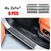 Threshold Strip For Deepal S09 2025 2026 Protective Sticker ABS Carbon Fiber Pattern Welcome Pedal Anti-kick Step-on Accessories
