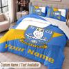 Sheffield Wednesday FC Printed Bedding Set Custom Name Text 1 Duvet Cover 2 Pillowcases For Bedroom