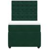 Box Spring Bed with Mattress Dark Green 80 x 200 cm Velvet