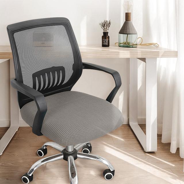 Office Seat Cover Thickened Simple Chair Cover Elastic Home Stool Cover Fabric General Computer Swivel Chair Cover