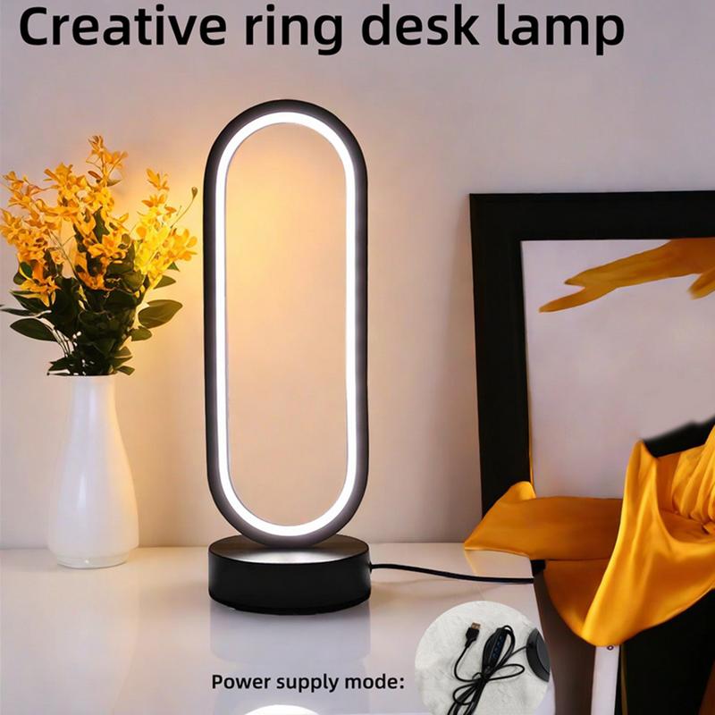 Modern Table Lamp Minimalist Table Lamp Eye-Care LED Decor For Study Desk Nightstand Bookshelf Entryway Hallway Patio Garden