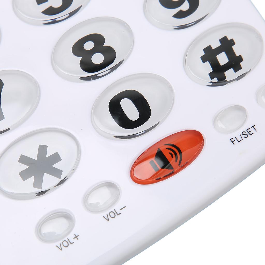 Corded Phone Dual Port Clear Sound Last Number Function Volume Desktop Landline Phone