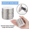 304 Stainless Steel Wire, Round, Stainless Steel Color, 22 Gauge, 0.6mm, About 459.32 Feet(140m)/Roll