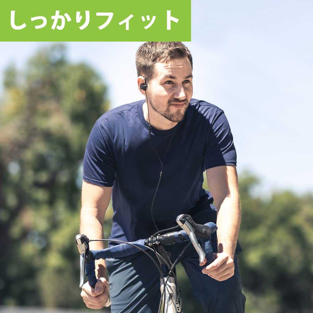Avantree E171 AUX Wired Earphones with Mic and Volume Control for Smartphones with AUX Wired Sports Earphones Ideal for Running and - 3.5mm In-Line