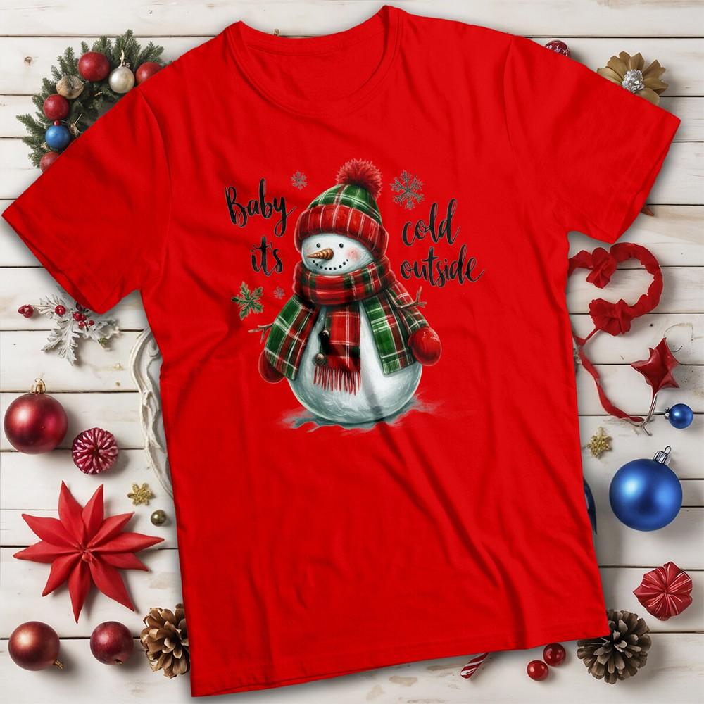 Unisexs And Unisexs SnowUnisex Christmas TShirt Tee for Adults MC S