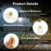 6 pcs Handmade Soft Dice Fishing Lures for Drop Shot / Texas / Jig / Finesse Rig with Slow Sinking Tentacles,Panfish and Trout Baits