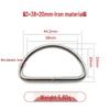 Iron Silver D-Ring Buckle for Handbag & Backpack Accessories