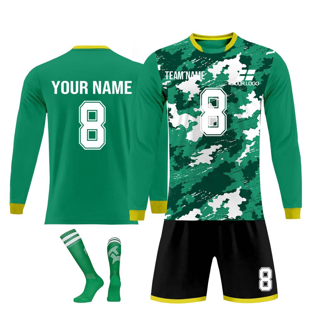 Kit de camisas personalizadas masculinas meninas com número de nome camisas de futebol personalizadas para meninos terno de treinamento