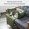 Comfortable Dog Couch Bed with Detachable Liners Removable Cover Headrest Dog Sofa Bed NonSlip Dog Bedding of All Season