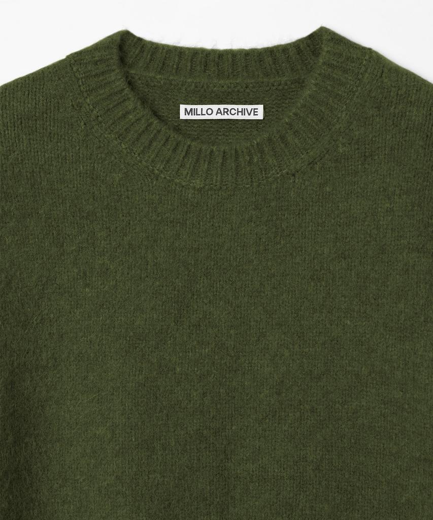 MILLO ARCHIVE Crop Silhouette Knit [Moss Green] (Type B)
