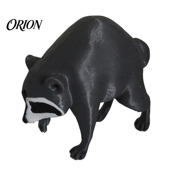 Desktop Office Accessories 3D Printed Racoon Figurine, Cute Raccoon Statue, Funny Desk Buddy, Small Room Ornaments Animal Collectible Figure for Home