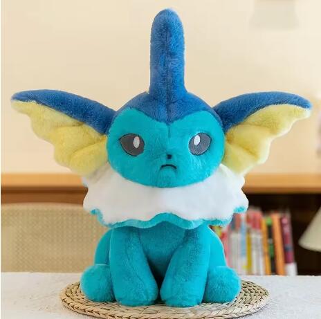 Pokmon Flareon 45CM Plush Toy Cartoon Anime Filled Kawaii Eeveelution Flareon Vaporeon Soft Pillow Plush Doll Boy Girl Gift 45cm