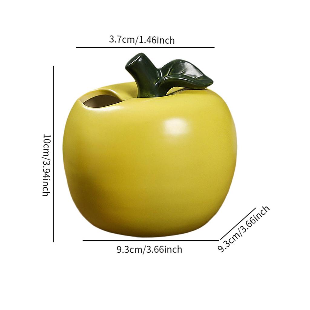 Creative Ceramic Vase Fruit Shaped Flower Vase Hydroponics Hydroponics Office Desktop Ornaments Home Garden Decor