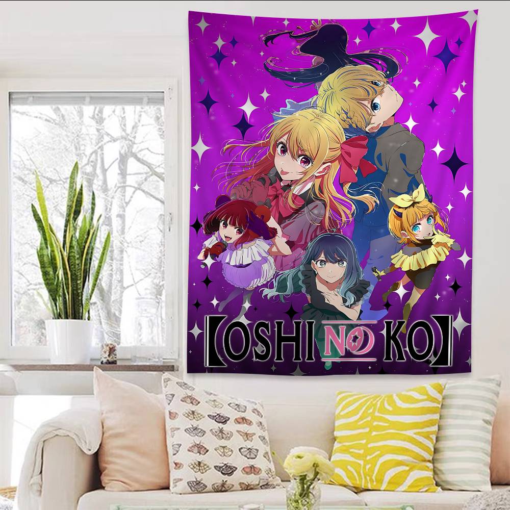 Fantasy Kawaii OOshi No Ko Colorful Tapestry Wall Hanging Cheap Hanging Bohemian Wall Tapestries Mandala Wall Hanging Sheets