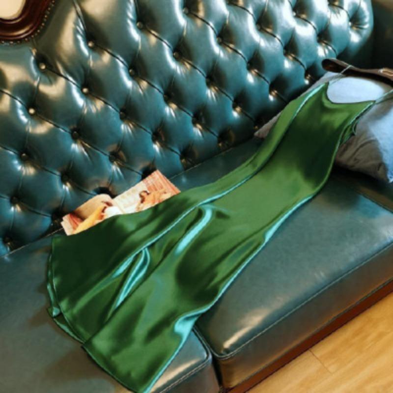 Women's Fashion Summer Spring Solid Color Print Sleeveless V-Neck High Waist Casual Dresses