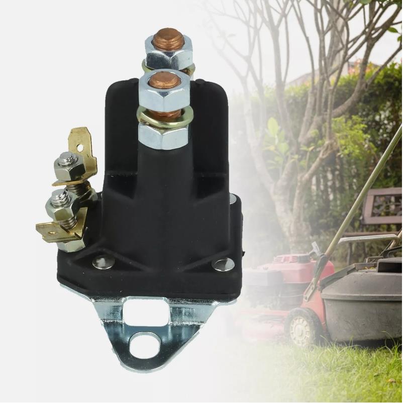 4pólový startovací solenoid pro mnoho sekaček na trávu Moun 18736100/0 12V