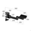 Adjustable Arm Rest for Desk,Arm Support Rotating Elbow Platform Ergonomic Clamp On Armrest