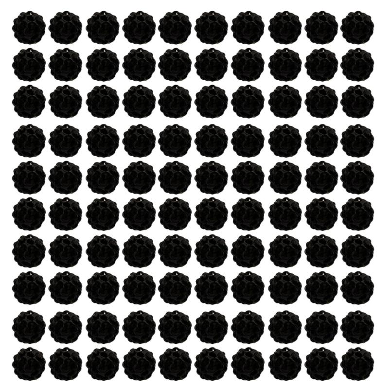 Set of 100 Assorted Color Craft Beads 10mm Disco Ball Clay Bead Jewelry Supplies