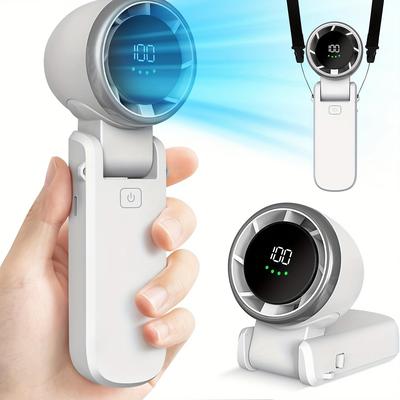 Portable Handheld Turbofan, Personal Fan Portable Rechargeable, Pocket Fan, 3-in-1 Handheld Fan, Holiday Gift Travel/outdoor/indoor Portable Fan