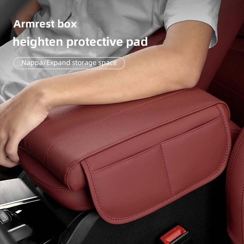 5CM Car Leather Armrest Box Height Pad Memory Foam Armrest Mat For Chevrolet Trax Niva Avalanche Orlando Kalos Equinox Z71 Sonic
