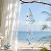 Shell Star Nautical Sailboat Wind Chime Tassel Hanging Ornaments Small Boats Models  Home Decor