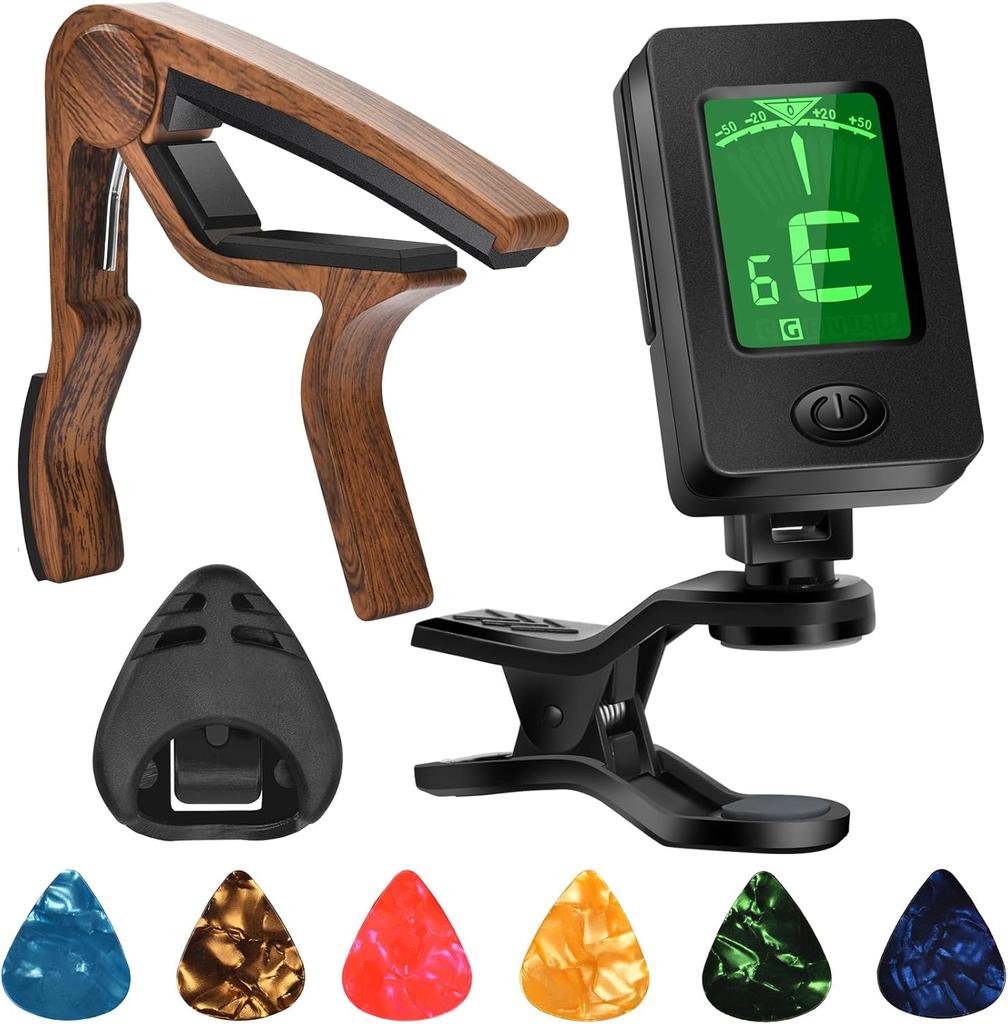 Guitar tuner accessories (including picks)