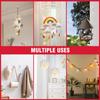 AccEncyc 12 Pcs No Hole Adhesive Ceiling Hooks No Drill Ceiling Hanging Hook for Hanging Light Plants Lanterns Wind Chime Hanger Sticky Eye Hooks for