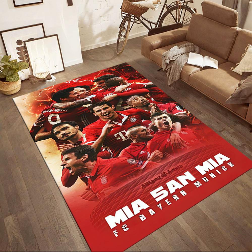 Bayern Munich Area Rug Perfect for Game Room Study Room Decorate Room Living Rooms Anti-slip Rug Decorate Offices