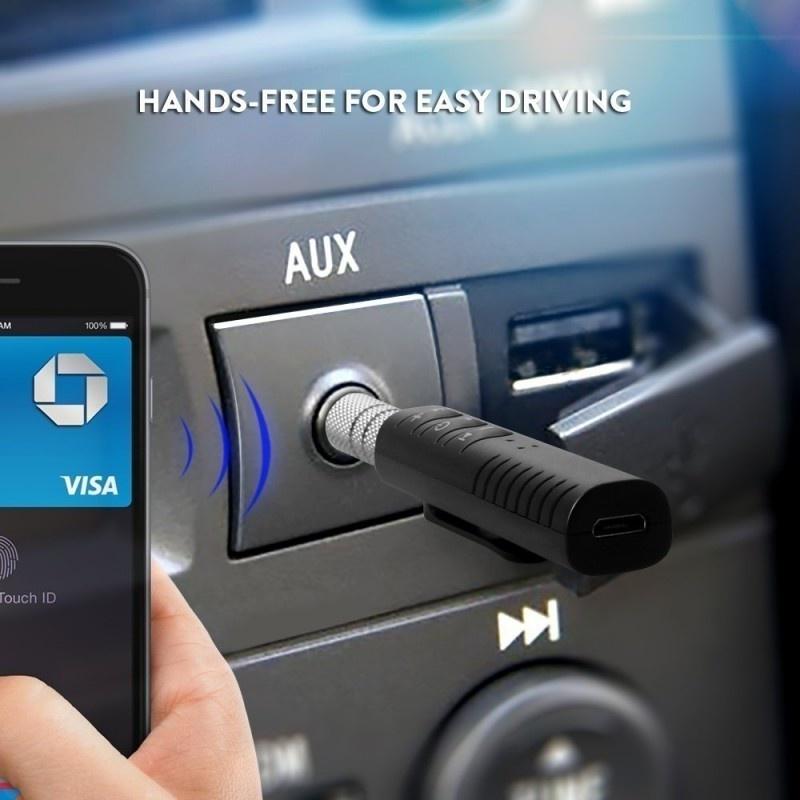 Adaptador inalámbrico portátil del coche de Bluetooth del receptor de Bluetooth 4.1 y mini música Adap de los equipos manos libres del coche