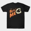 Asian Size Cotton Unisex Tshirt Print T-shirt Vampire Bite Me - Funny Halloween Vampire Fangs T-shirt No-Cut Print Regular Fit
