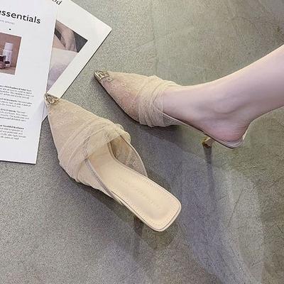 Sandales de Luxe Talons Transparents Chaussures pour Femmes 2025 Noir Été Nouveau 2025 Designer Stiletto Mode Transparentes Tendance Fête