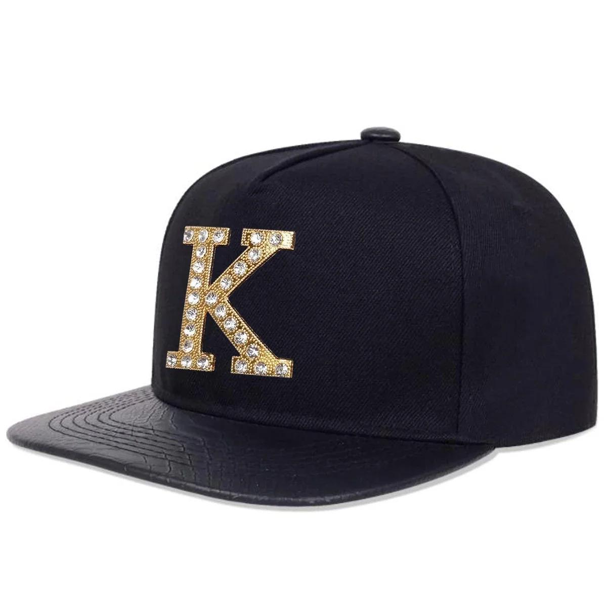 

Unisex Diamond K Letter Label Baseball Hats Spring Autumn Outdoor Adjustable Casual Hip-Hop Trucker Caps Sunscreen Hat