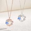 Fashion Dream Meteor Star Zircon Pendant Clavicle Necklace For Women