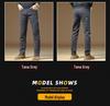 Herren 2025 Neue Herbst Slim Graue Freizeithose - High-End, Business Straight Fit, Plus Samt und Verdickt