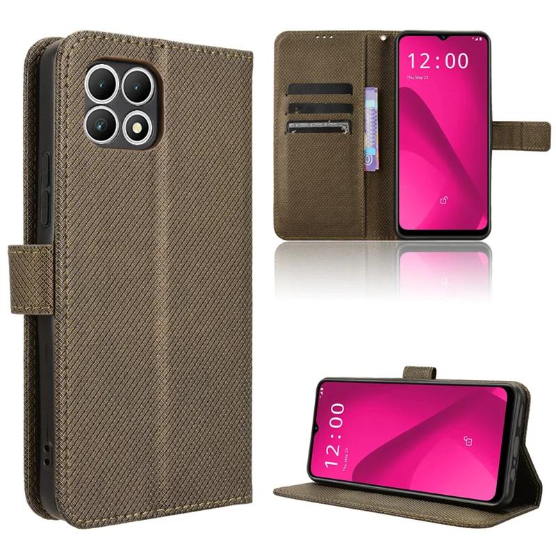 Funda Protectora Tipo Flip Book Para T-Mobile Revvl 8 7 Pro 5G 6 6x 5G Funda Cartera Ranuras para Tarjetas Soporte Fundas Funda