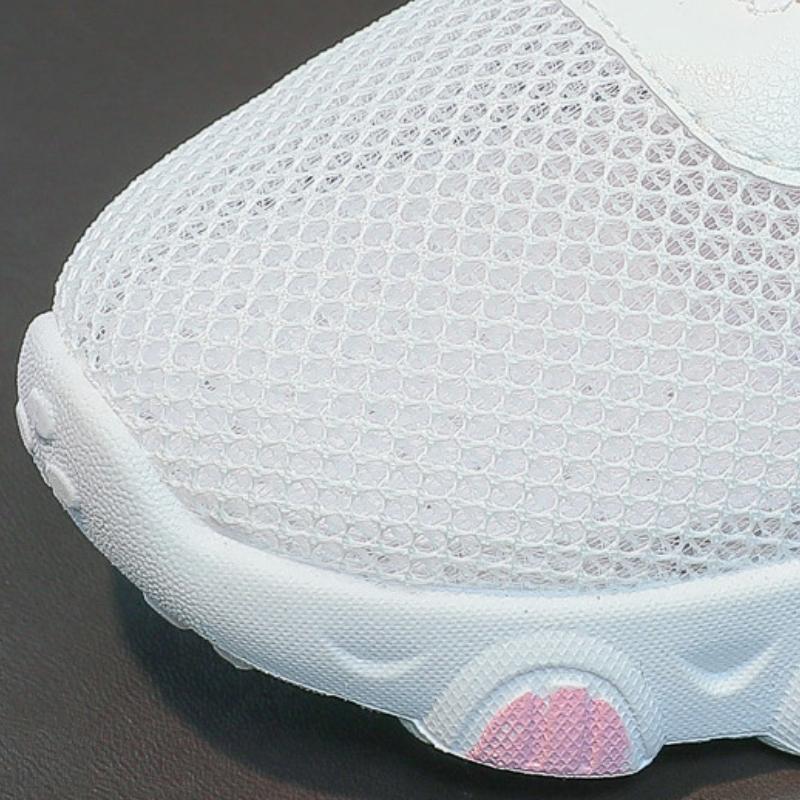 Летняя дышащая спортивная обувь для девочек с одной сеткой — фото 6