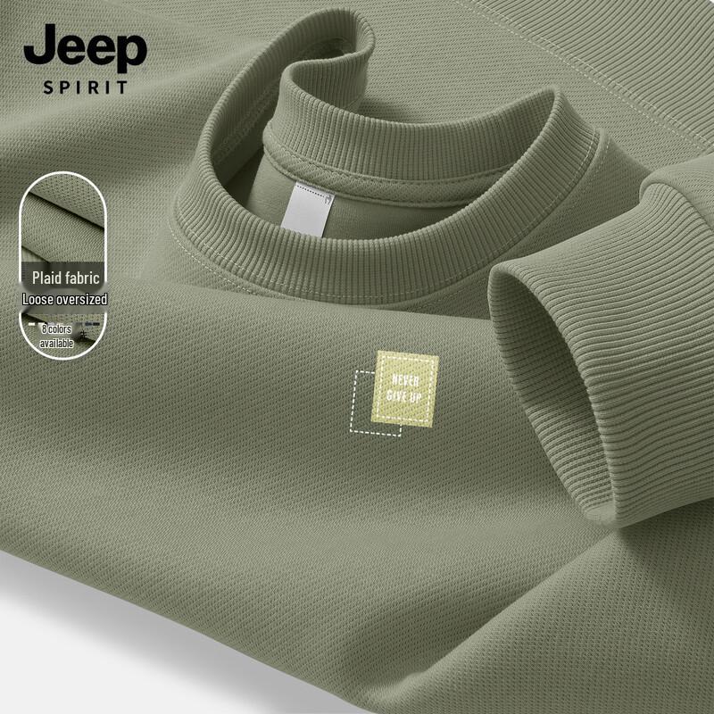 JEEP SPIRIT Men's 2026 Spring Autumn Casual Loose Fit Sweatshirt