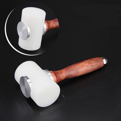 Dřevěná rukojeť Kožené řezbářské kladivo Více velikostí Perkusní kladivo Kožené řemeslné kladivo Ruční práce